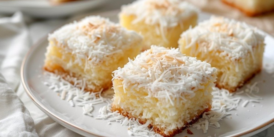 Kolač koji su u Jugoslaviji svi obožavali: Kokos kocke sa žutim filom po starinskom receptu