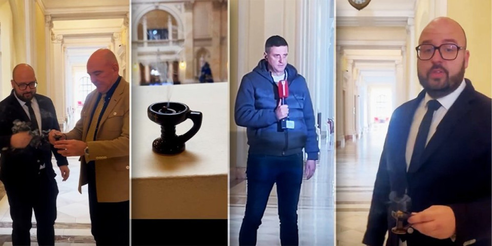 "Da li je ovaj čovek normalan": Nakon što ga je Mrdić raskrinkao Janjić kroz Skupštinu hoda sa tamjanom