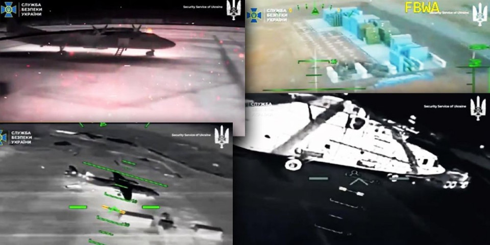 SBU tvrdi: Ukrajinska "Alfa" spržila 15 ruskih aviona duboko iza fronta – Šteta veća od milijardu dolara (VIDEO)