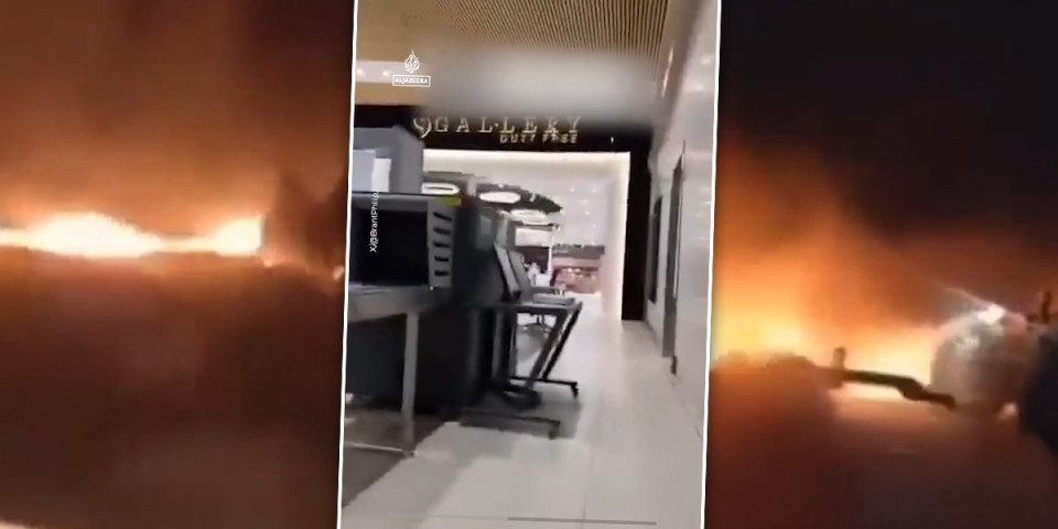 Odjekuju jake eksplozije, gori nebo iznad aerodroma, ova zemlja tone u haos! (VIDEO)