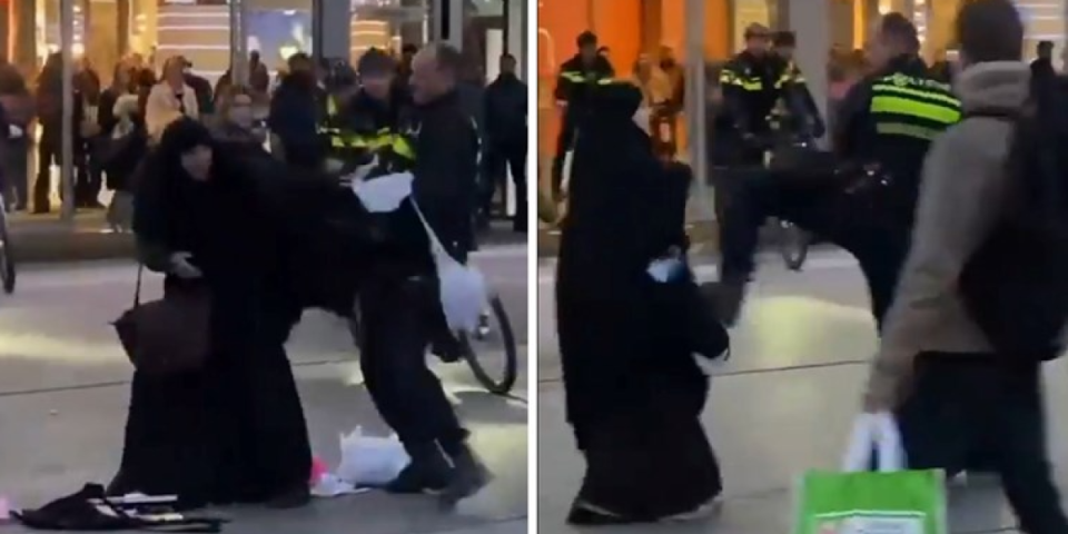 (VIDEO) Ovako to radi "demokratski" Zapad! Policajac istukao muslimanke nasred ulice - izbili veliki protesti nakon šokantnog incidenta