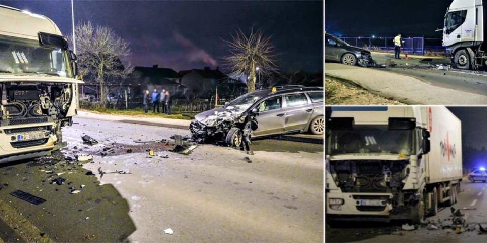 Horor u Zaječaru: Sudar automobila i kamiona, vozila smrskana (FOTO)