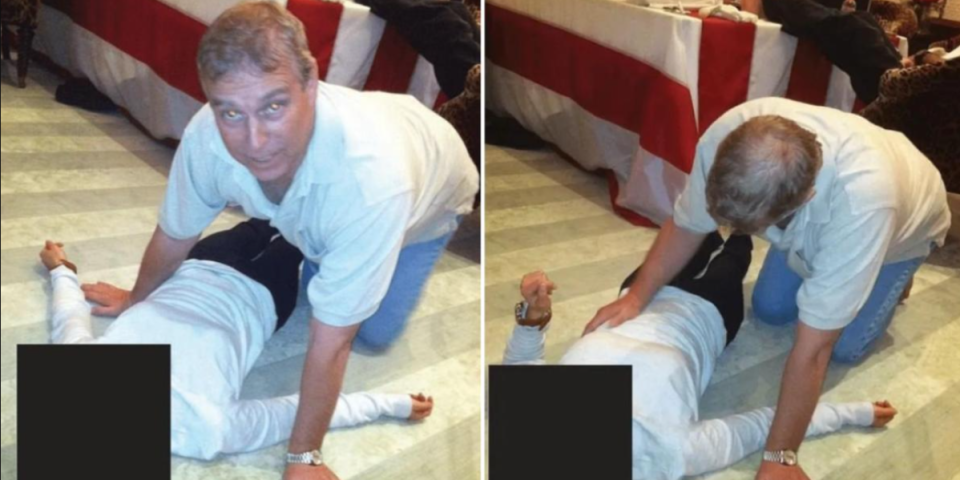 Princ se četvoronoške nadnosni nad devojkom: Isplivale nove šok fotografije iz Epstinovih fajlova! (FOTO)