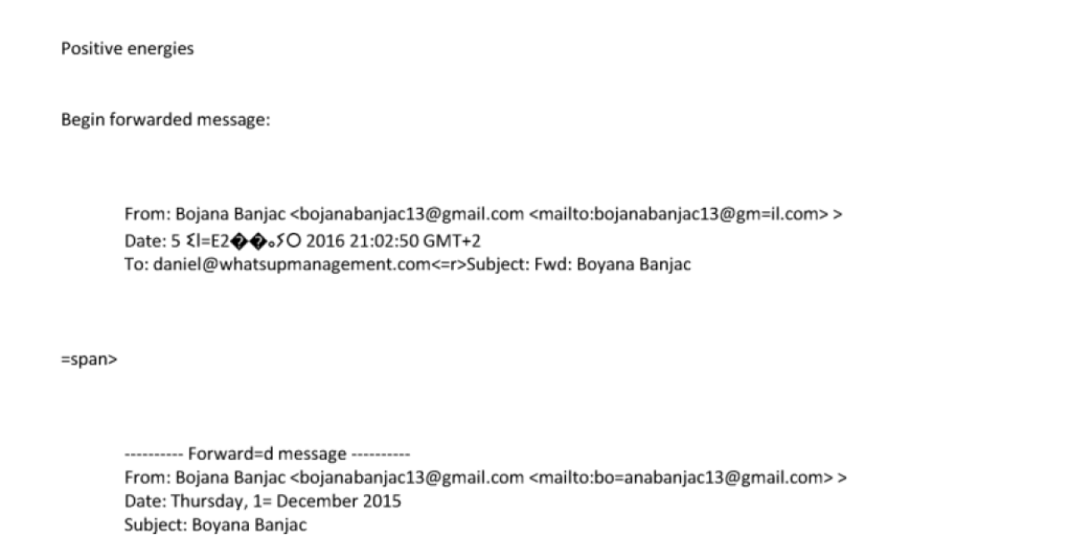 Bojana Banjac u Epstinovim fajlovima