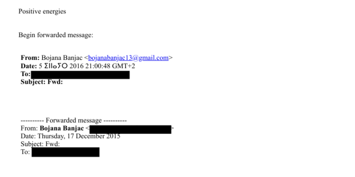 Bojana Banjac u Epstinovim fajlovima