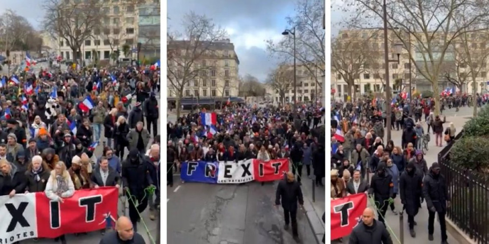 (VIDEO) Bomba iz Francuske: Hiljade na ulicama traže izlazi iz EU - Počelo je ono od čega Brisel strahuje