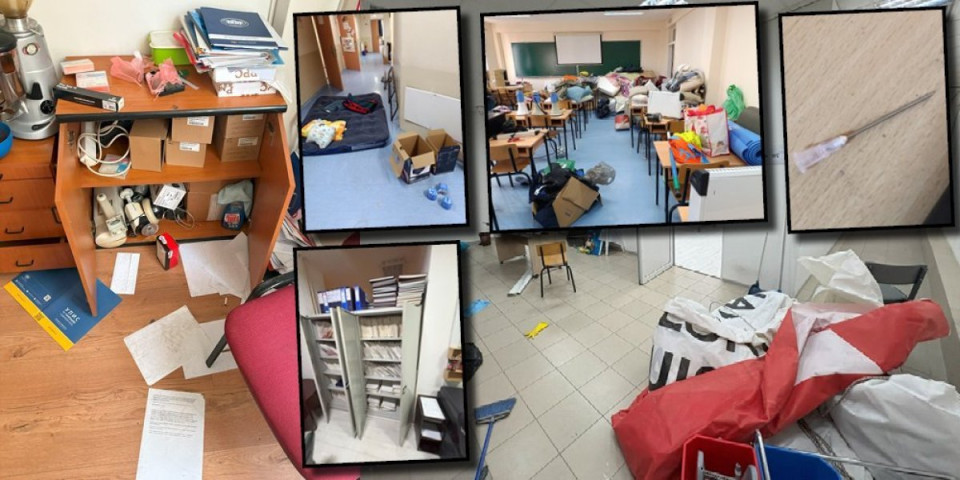 Igle, đubre, polomljen inventar... DUNP demoliran posle izlaska blokadera - Pogledajte kakav su haos ostavili (FOTO)