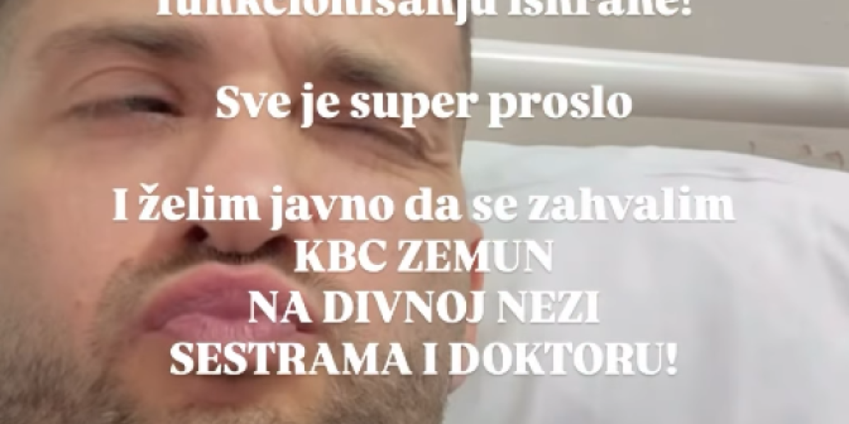 Savo Perović u bolnici