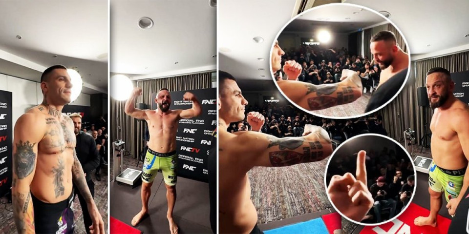 Tenzije na merenju: Džoker Ilić i Fabjan se umalo pobili i pre borbe! (VIDEO)