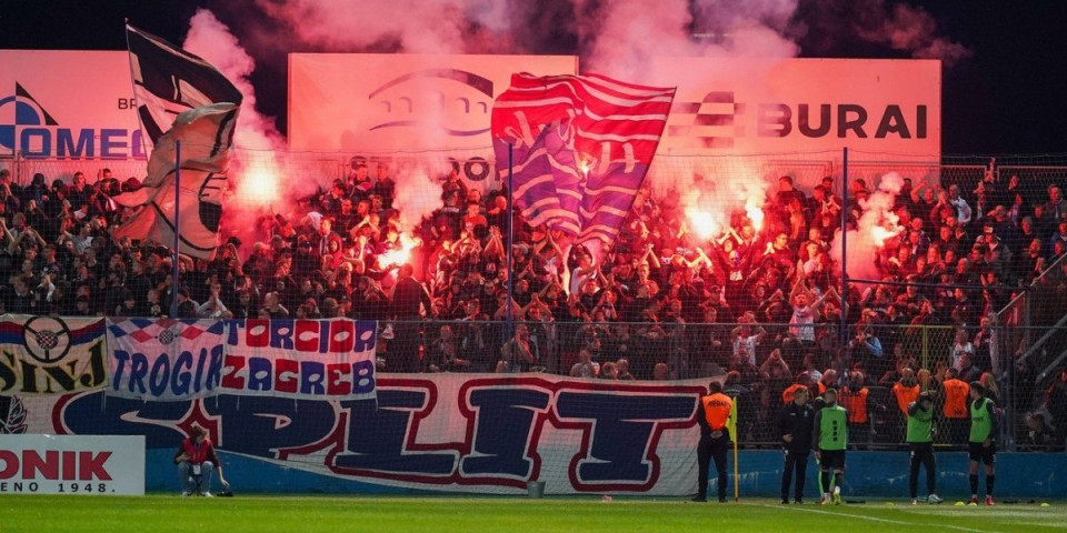 Užasne scene u Splitu: Navijači Hajduka skandirali "Ubij Srbina" i "Za dom spremni"