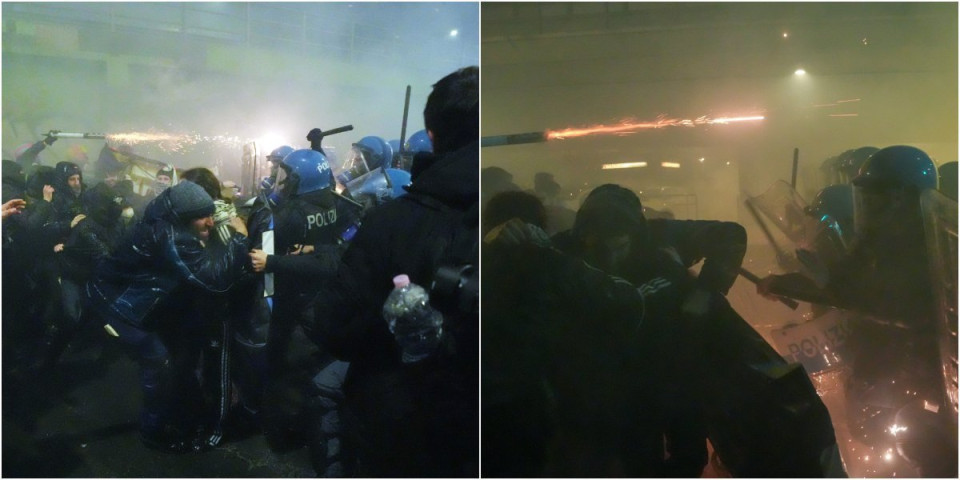 (VIDEO) Gori Milano! Horor scene iz Italije, žestok sukob demonstranata i policije - desetine hiljada ljudi na ulicama
