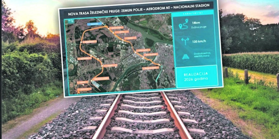 Od aerodroma do centra Beograda za 15 minuta: Pruga gotova to kraja godine - evo kako napreduju radovi (FOTO)