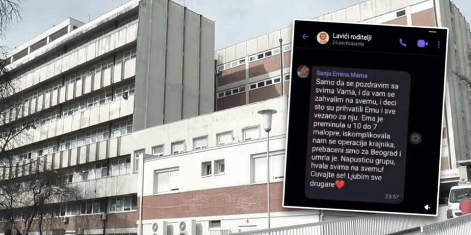 Ove reči kidaju dušu: Poslednja poruka Emine mame na roditeljskoj vajber grupi