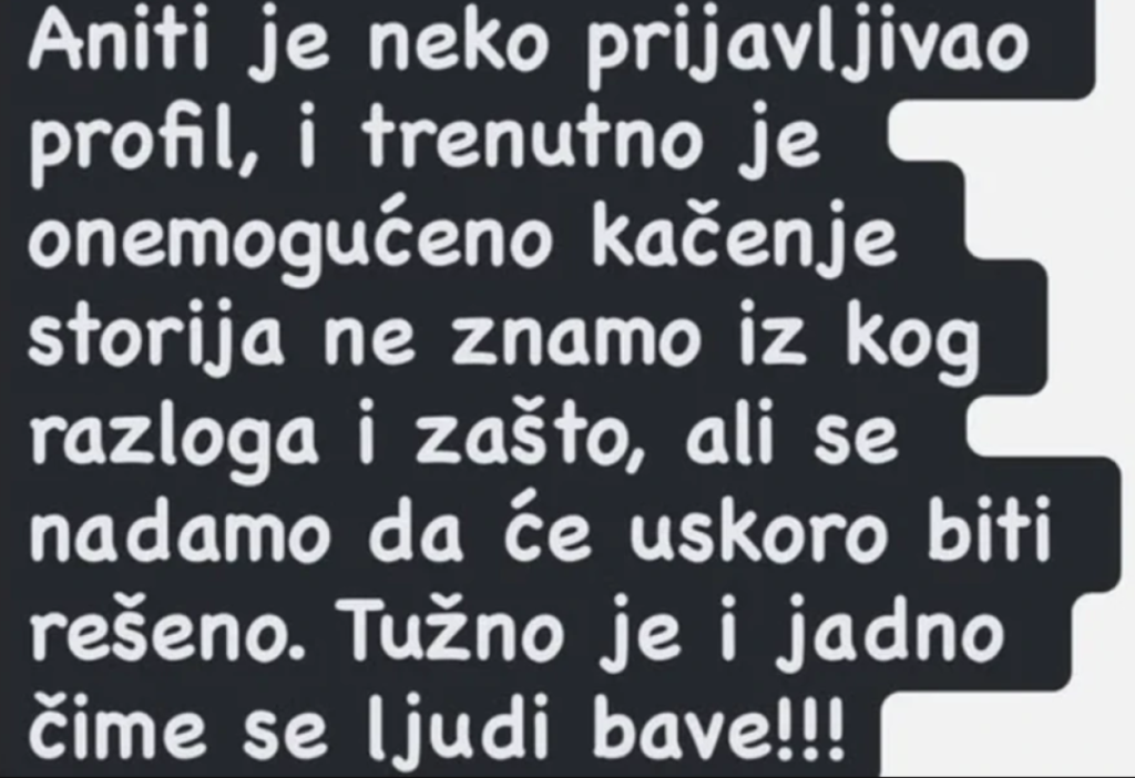 Udaren embargo: Anita Stanojlović ne sluti šta se dešava van Elite