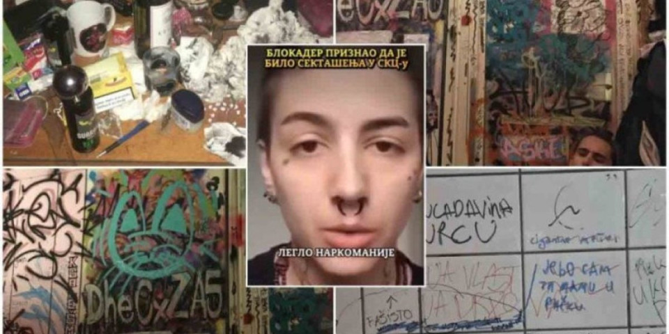 Blokader priznao: SKC pod blokadom je bio leglo narkomanije i orgijanja sa maloletnicima (FOTO/VIDEO)