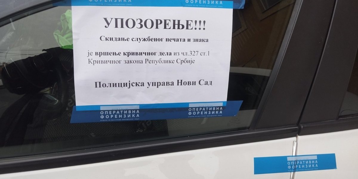 Zapečaćeno vozilo taksiste od strane MUP