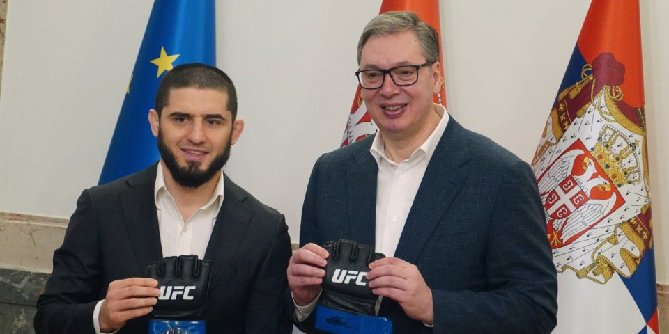 Vučić ugostio UFC šampiona Mahačeva: "Sport promoviše prave vrednosti"
