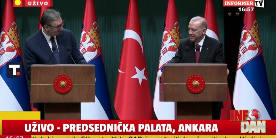 Erdogan Vučića dočekao pesmom "Tamo daleko": Predsednik Srbije se oglasio na Instagramu - poslao poruku turskom kolegi