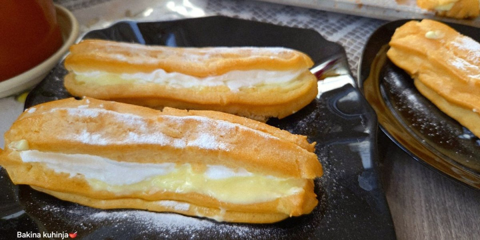 Kremasti domaći ekleri: Poslastica po bakinom receptu - tope se u ustima (VIDEO)