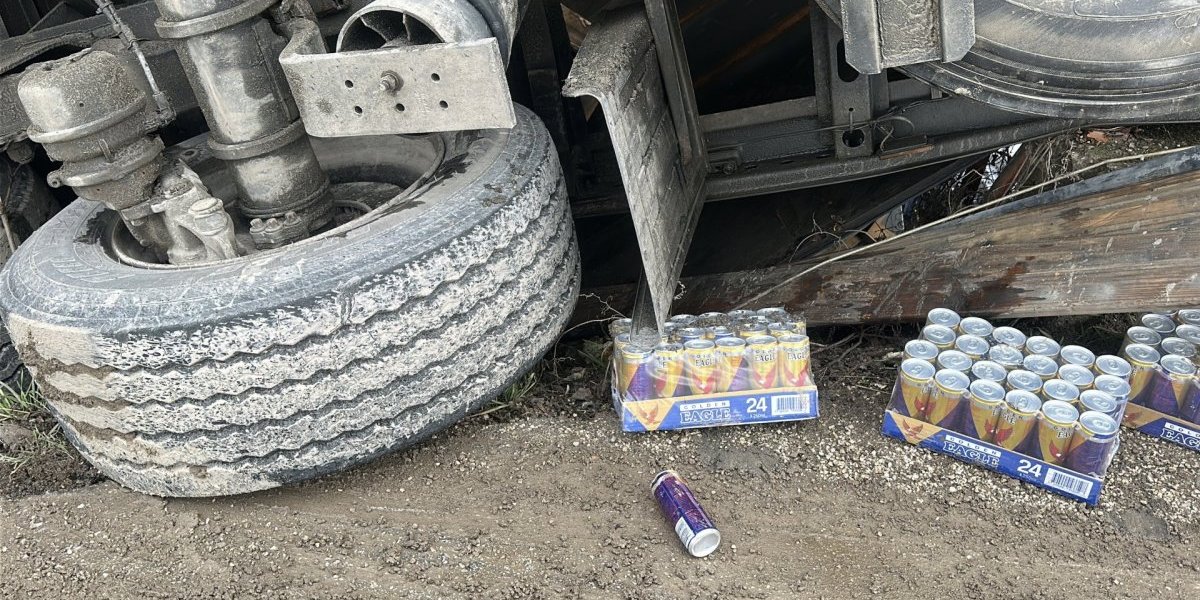 Šleper sleteo u korito reke kod Kraljeva