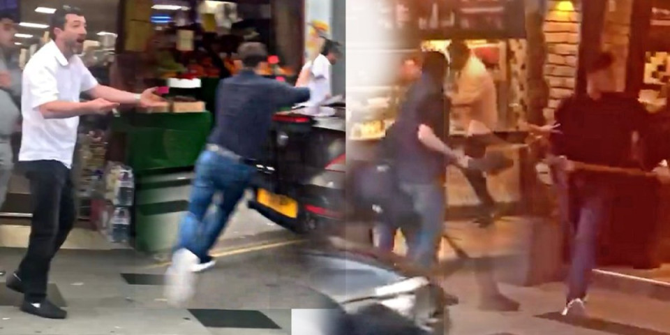 Horor pred očima prolaznika: Naoružani krampom i lopatom upali u ćevabdžinicu, radnik jedva izvukao živu glavu! (VIDEO)