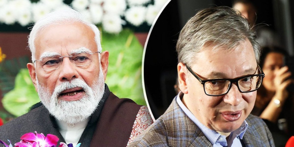 Sastanak u rezidenciji indijskog premijera u Nju Delhiju: Vučić se sreo sa Modijem