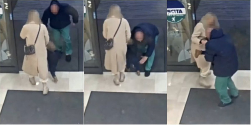 Strašan snimak pokušaja otmice: Žena držala devojčicu (1) za ruku, nepoznati muškarac u trenutku krenuo na dete (VIDEO)