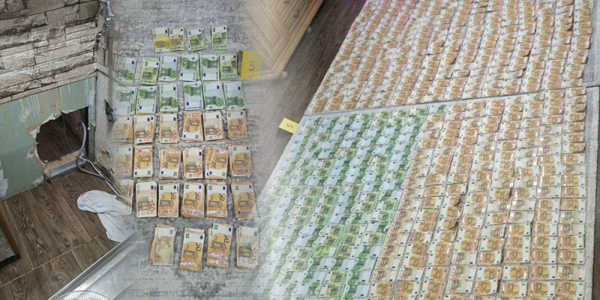 deo pronađenog novca koji je ukrala Rina Đ.