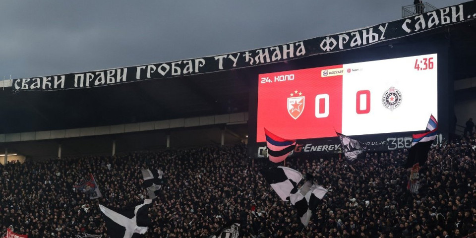 Obostrane provokacije: "Grobari" uništili semafor na "Marakani", Zvezdini navijači pominju Tuđmana (VIDEO)