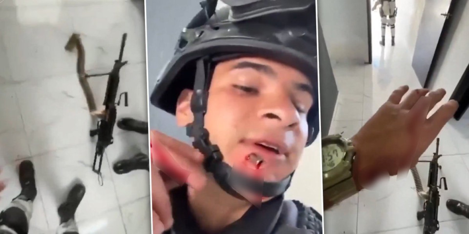 (UZNEMIRUJUĆE) Najluđi snimak iz Meksika koji ćete videti! Vojnik za dlaku izbegao smrt, metak mu ostao u licu