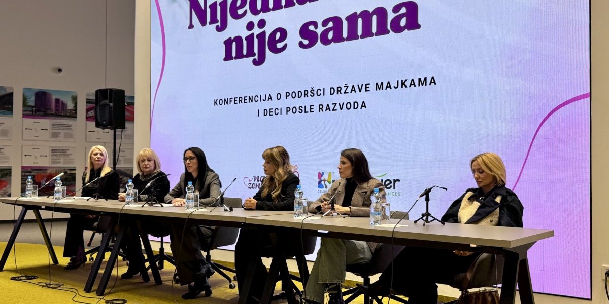 Ministarka Žarić Kovačević na konferenciji "Nijedna mama nije sama"