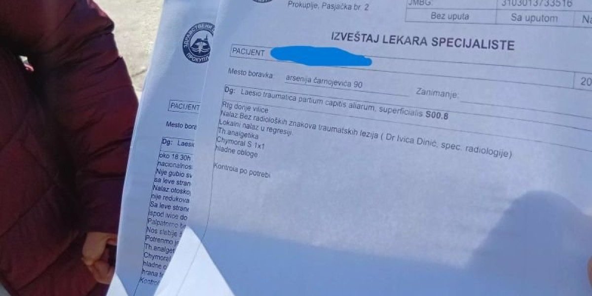 Nalazi lekara pretučenog dečaka