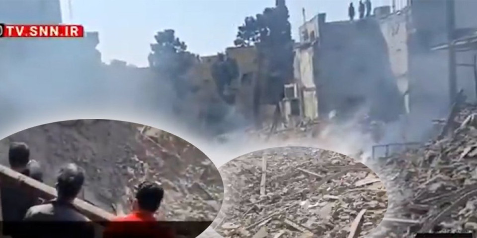 Stravični prizori u Iranu! Zgrade u ruševinama, dim i prašina na sve strane (VIDEO)
