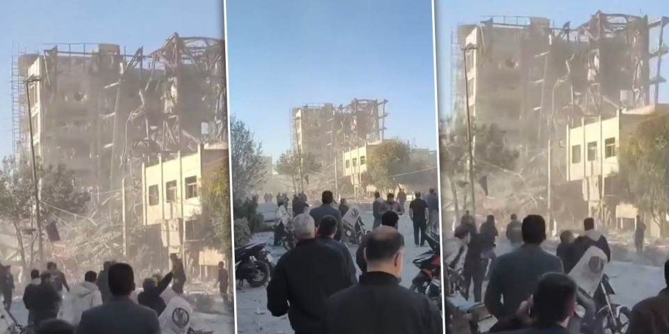 (VIDEO) Iran se raspada! Uništena zgrada gde su birali novog vođu: Katastrofa kod Teherana, došlo je do totalne eskalacije