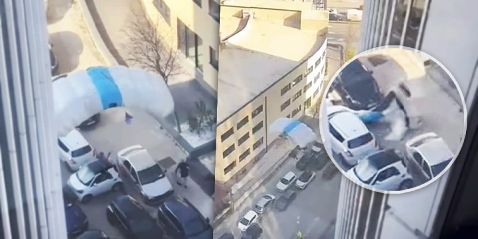 Padobranac skočio sa jednog od najviših nebodera u regionu: Njegovo prizemljenje bilo je sve samo ne uobičajeno