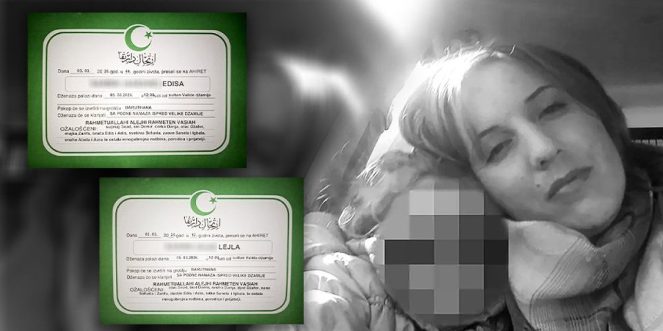 Danas je sahrana poginule majke i ćerke iz Sjenice: Prijatelji se opraštaju potresnim rečima (FOTO)