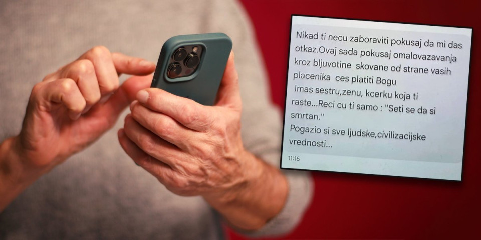 "Seti se da si smrtan": Preteća SMS poruka stigla na broj političara, poslala je doktorka sa blokaderske liste