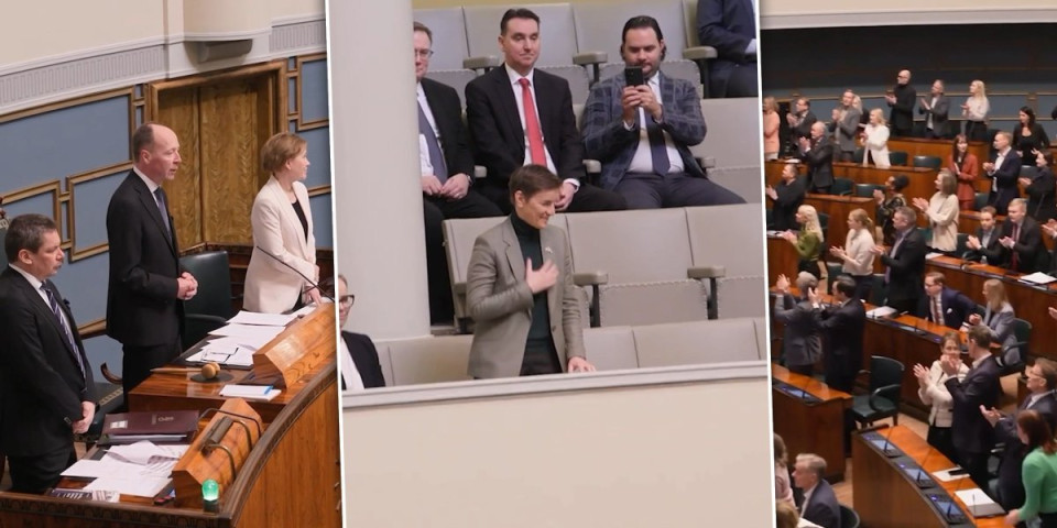 Velika čast za Srbiju: Svi poslanici finskog parlamenta ustali i aplauzom pozdravili Anu Brnabić (VIDEO)