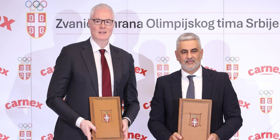 Carnex zvanična hrana Olimpijskog tima Srbije u Olimpijskom ciklusu Los Anđeles 2028