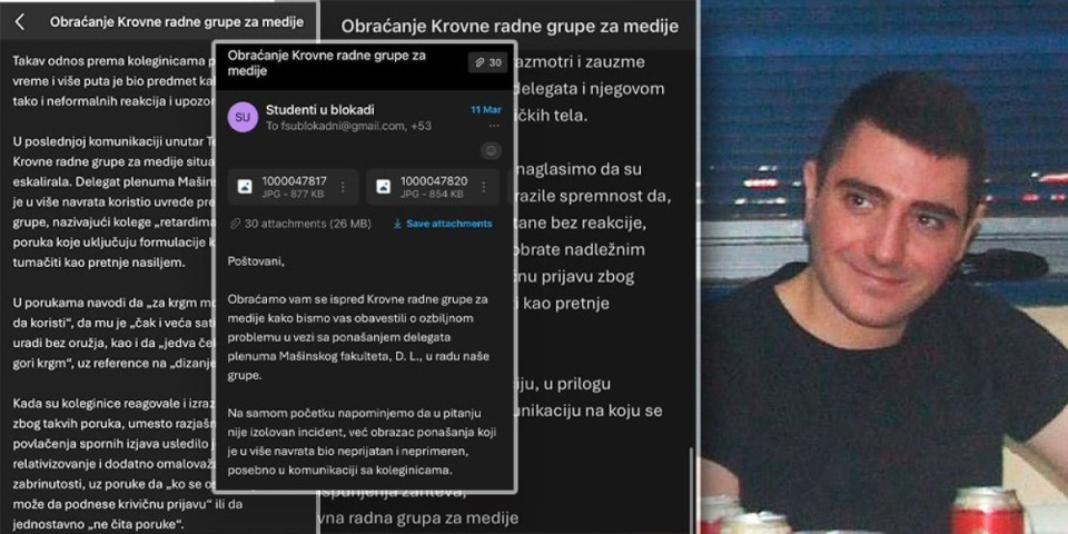 Međusobno rokanje blokadera: Traže da isključe svog ''delegata'' jer uznemirava koleginice - ŠOK!