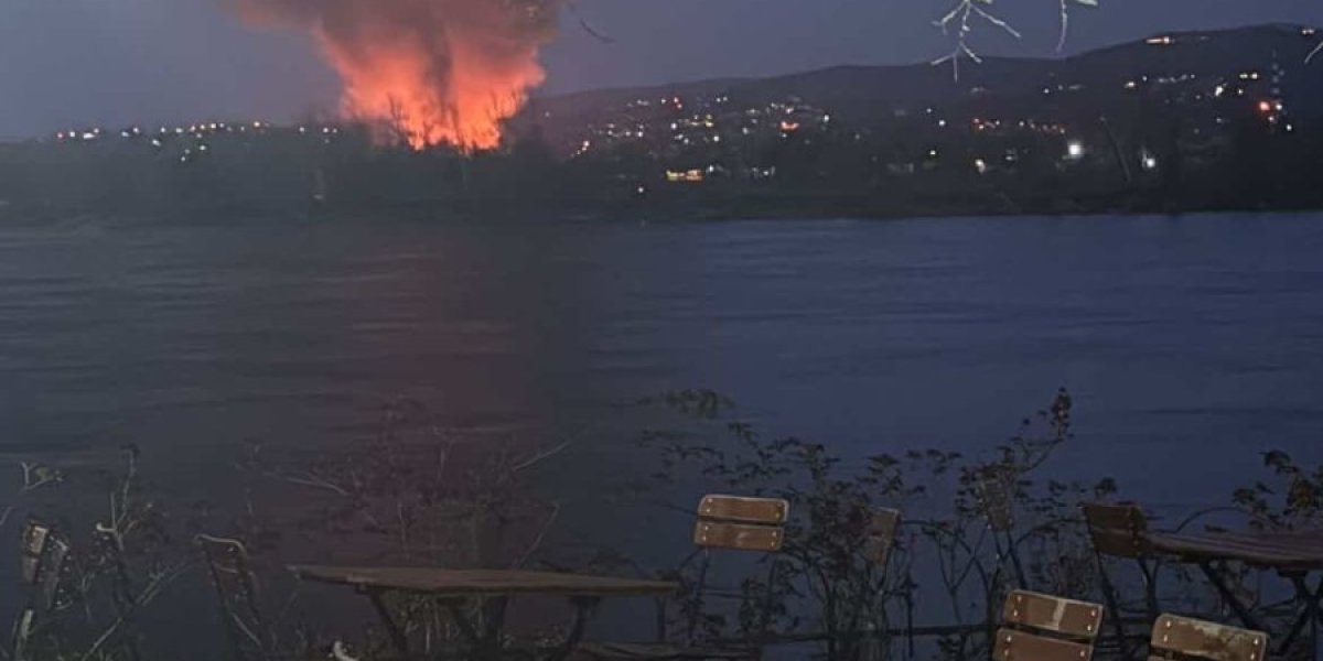 Požar između Beočina i Rakovca