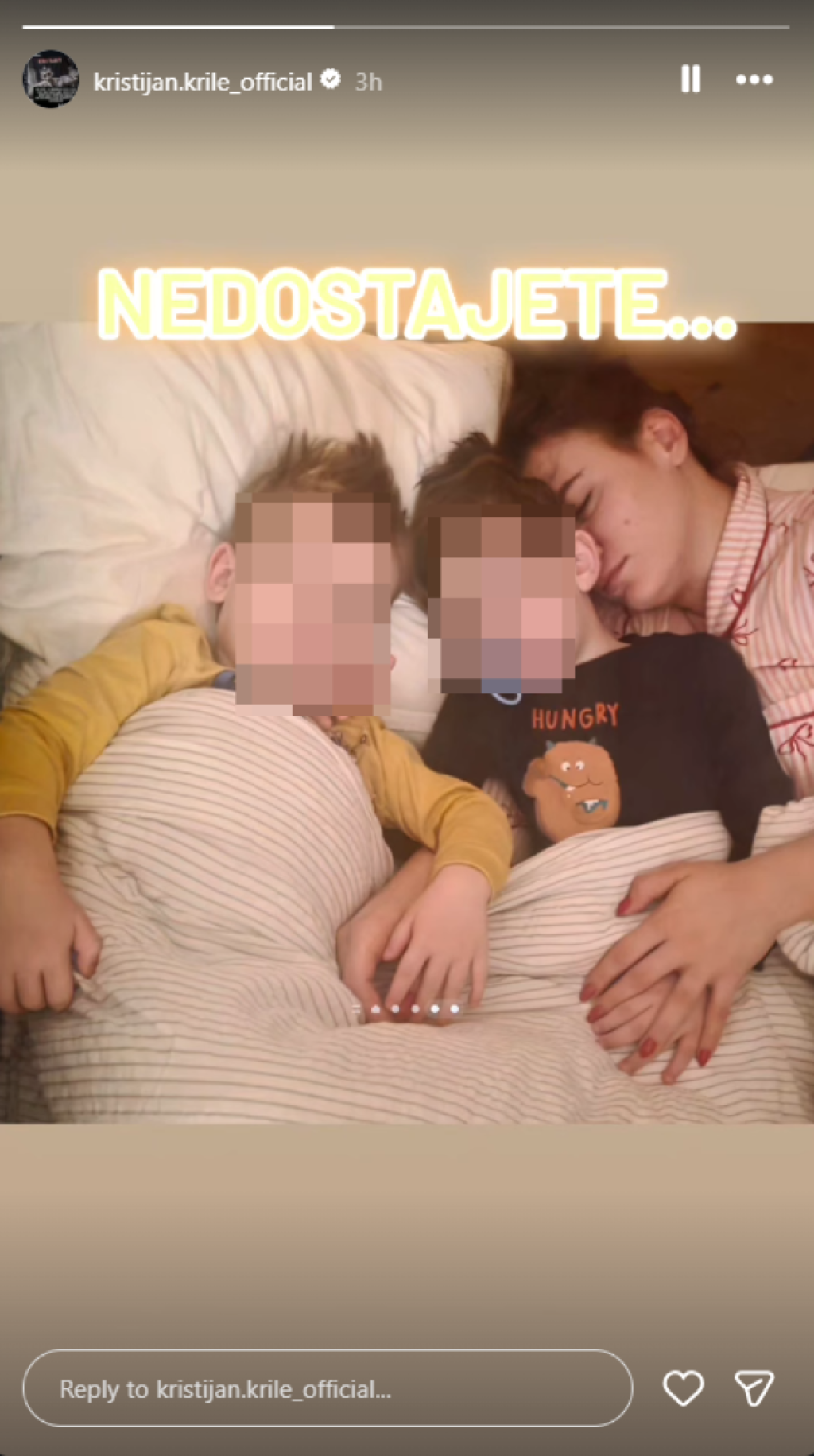 Potresna objava Kristijana Golubovića: Slomio se nakon zabrane prilaska porodici