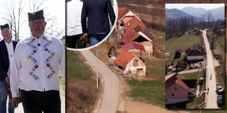 "U zahvalnost što je uradio put koji smo godinama čekali": Domaćini iz sela Kotraža spremili pečenje za Vučića (VIDEO)