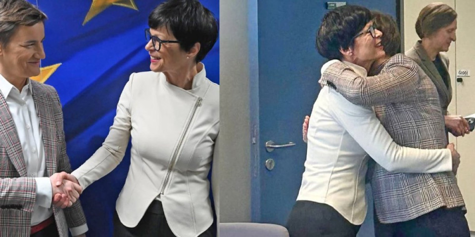 Novinari slikali reakciju Marte Kos kada je videla Anu Brnabić: Srdačan zagrljaj i prijateljski osmeh