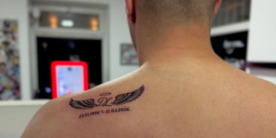 "Stigla me je težina kobnog dana": Tetovaža posvećena pokojnom bratu Darka Lazića