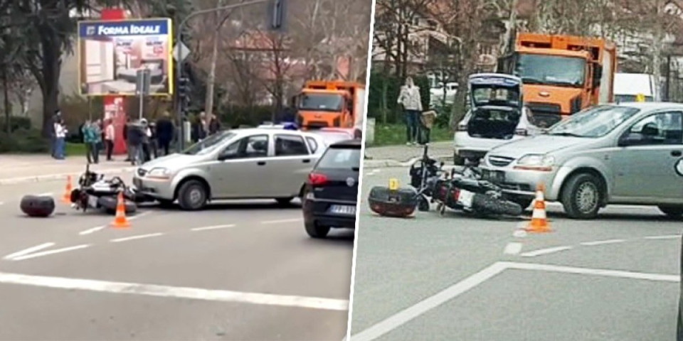 Žestoka nezgoda u Prijepolju: Sudarili se motocikl i automobil (FOTO/VIDEO)