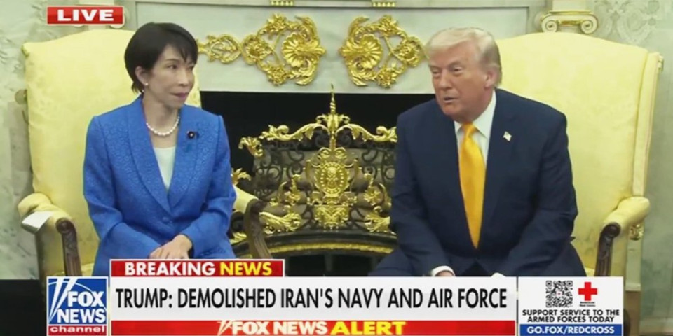 Skandal u Beloj kući: Tramp pred japanskom premijerkom Sanai Takaiči  uporedio udar na Iran sa Perl Harborom (VIDEO)