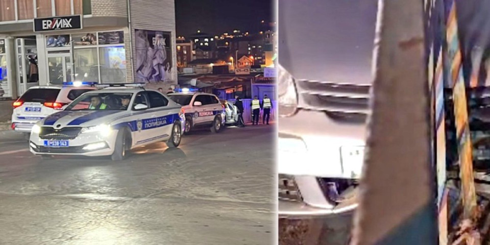 Potera u Novom Pazaru: Bežao od policije, pa se zakucao u ogradu