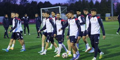 "Orlovi" upalili motore: Sjajna atmosfera na prvom treningu Srbije (FOTO/VIDEO)