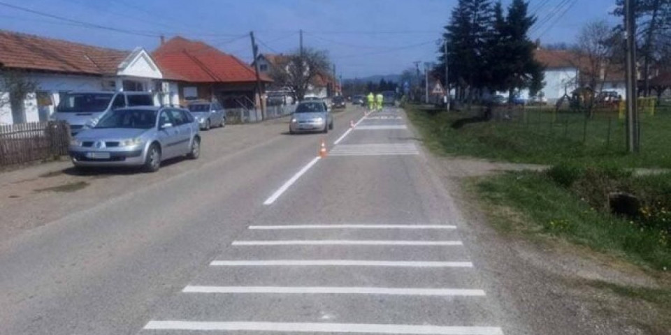 Bezbedno preko ulice: Ovo je urađeno za đake škole u Kozjaku kod Loznice